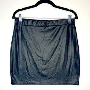 Faux Leather Mini skirt